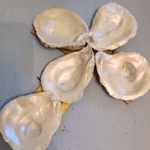 Large Oyster Shell Cross - Shell Accents - Wall Decor